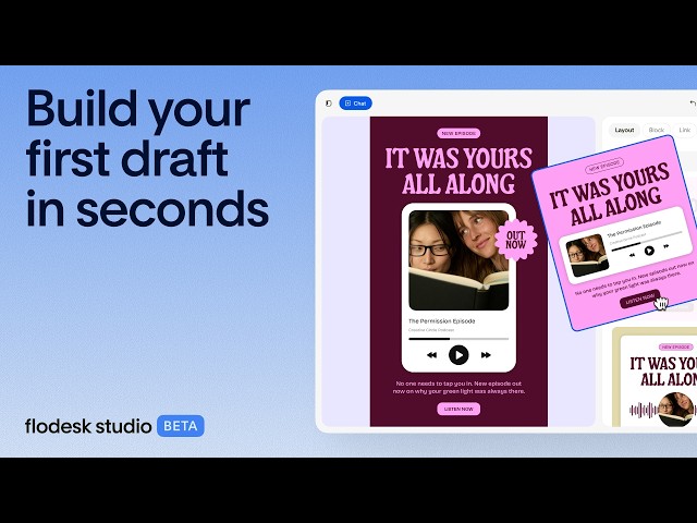 How to build an email in Flodesk Studio