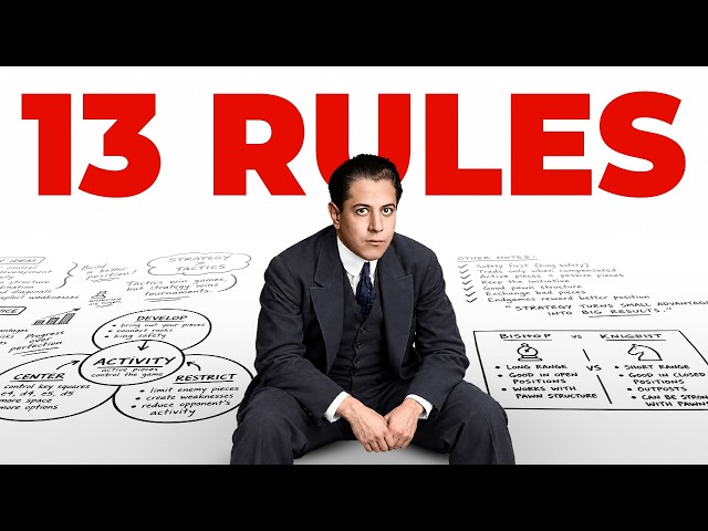 Capablanca's 13 Positional Chess Rules to Win Easily
