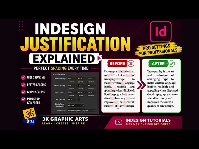 Fix Ugly Justified Text in Adobe InDesign | Justification Settings Explained