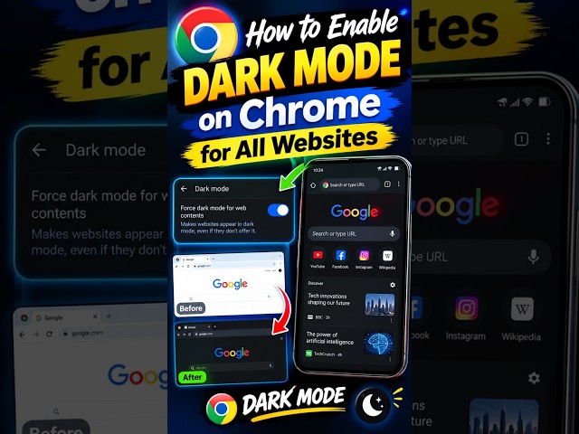 How to change white background to black in Chrome?