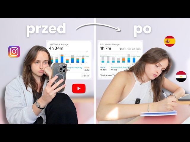 Tydzień bez scrollowania 📵 zamieniłam social media na naukę języków i inne hobby