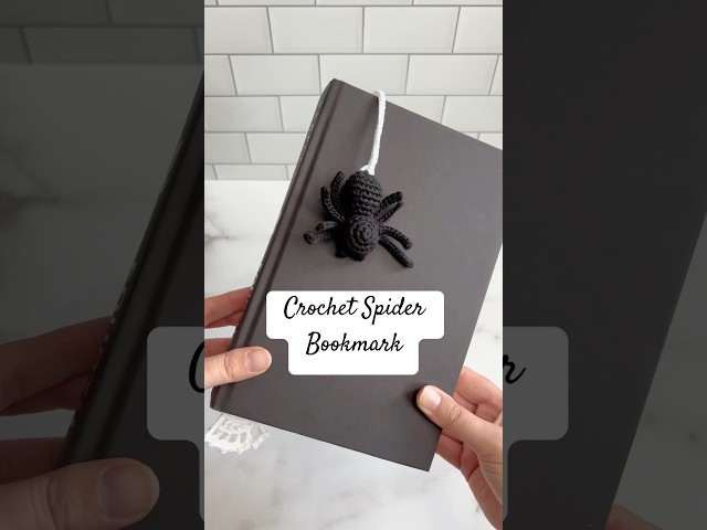 🕷️ Creepy-Cute Crocheted Spider Bookmark – Handmade & Available Now! 🧶📖