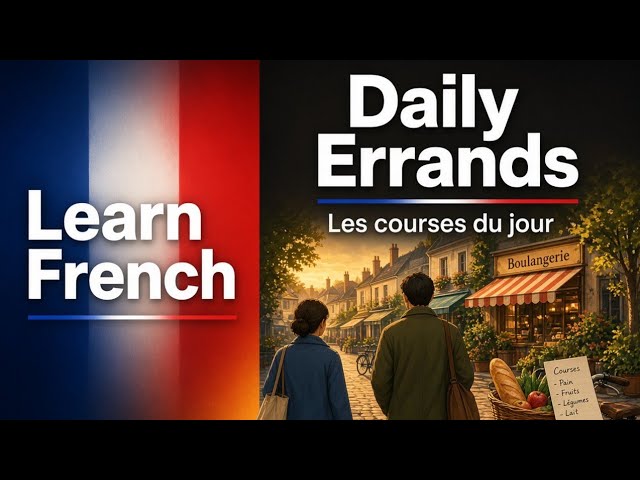 [FR] Learn French: Daily errands | Ambient Listening