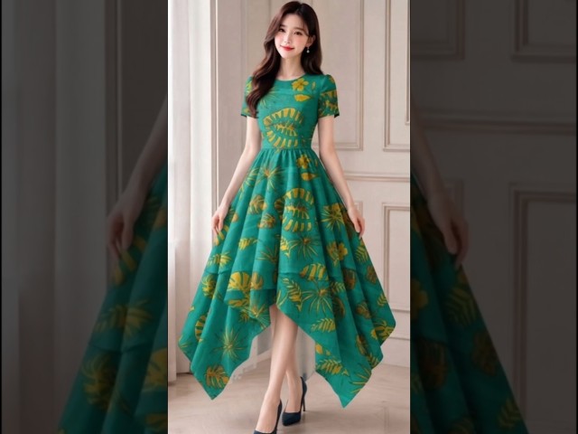 A-Line Fit & Flare Dress Making | Handkerchief Hemline Sewing Tutorial