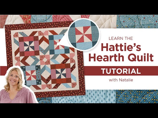 Layer Cake Friendly Pattern | Make Pinwheels & Half Square Triangle Blocks with Hattie's Hearth