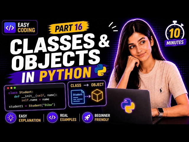Python Classes & Objects Finally Make Sense ! 🤯 | Beginner OOP