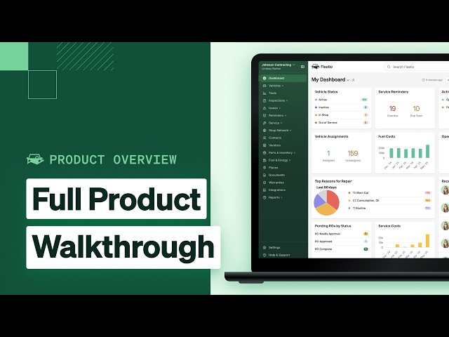 Fleetio Product Demo: A Modern Fleet Management Software Solution w/ Mobile App [June 2024]