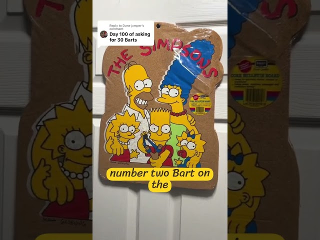 100 days of asking for Bart Simpson!