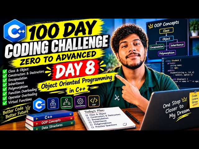 100 Days of Coding Challenge 🔥 Day 8 | Starting My Coding Journey 