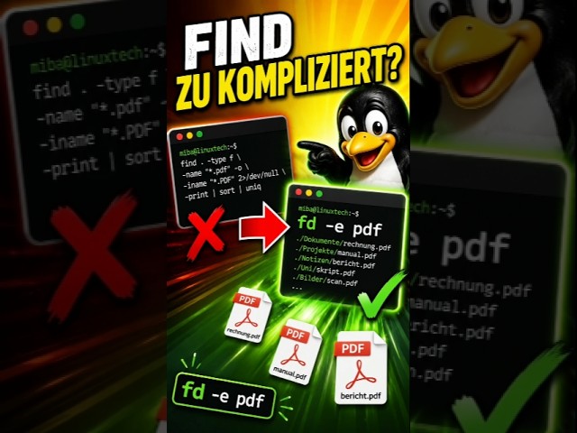 Der normale `find`-Befehl ist dir zu kompliziert? 🔍