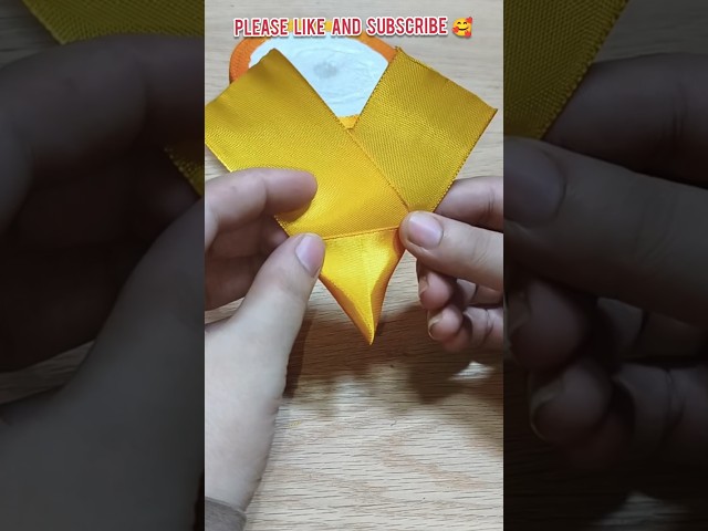 How to Make Beautiful Ribbon Flower🌸Simple & Easy DIY Tutorial #shorts #ribbon