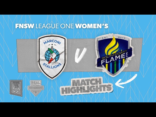 League One Women's Semi Final Highlights – Marconi Stallions v South Coast Flame