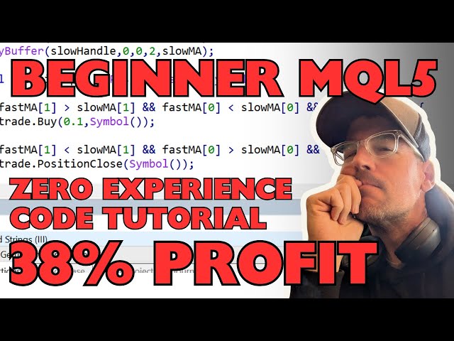 Beginner MQL5 Trading Bot Code - Moving Average Part 1 #algotrading #stockmarket