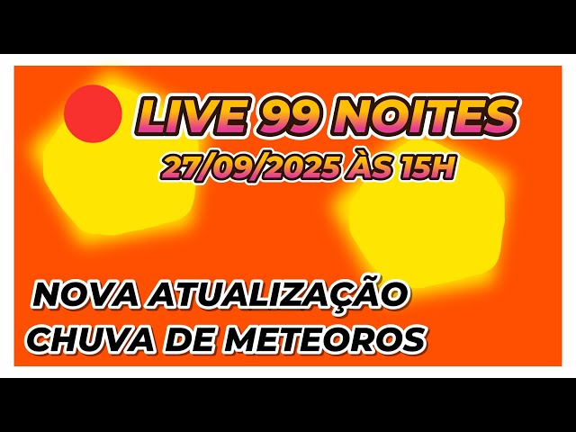 🔴 LIVE DE 99 NOITES COM SORTEIO DE ROBUX 27/09/25 às 14h - Roblox