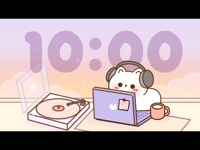 10 Minute Timer 🐱 Chill lofi timer for study