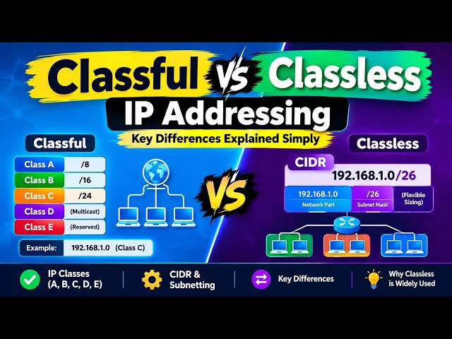 Classful vs Classless IP Addressing: What's the Difference?