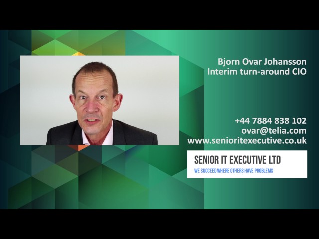 Video CV - Interim turn-around CIO