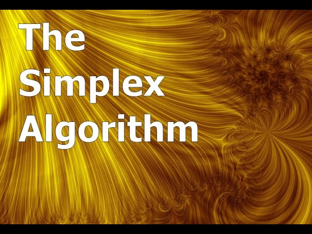 The Simplex Algorithm