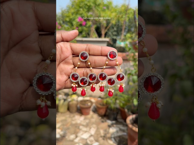 Diy Fancy Earring Tutorial #earrings #tutorial #trending #youtubeshorts #shorts