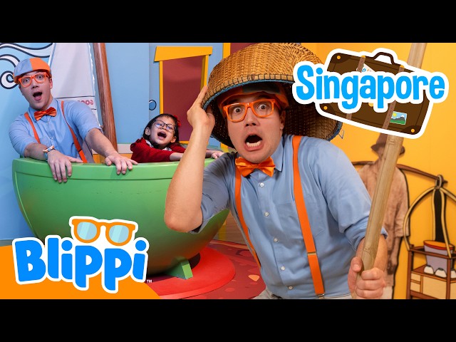 Blippi Learns To Be A Hawker | Blippi Travels 🌏| Educational Videos for Kids