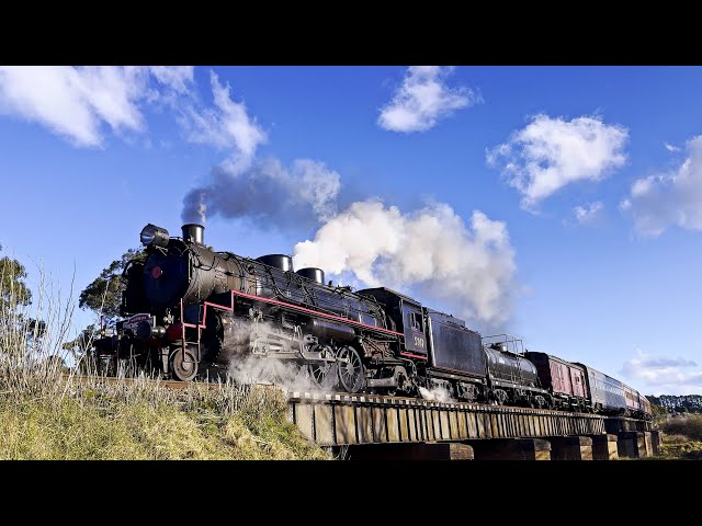NSWGR 5917 Storms Across The Wingcarribee River Viaduct - NSWDR 4836 Assists - Aug25