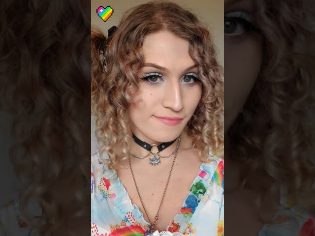 HRT male to female Pretty Crossdresser 🌈 she/her #shorts