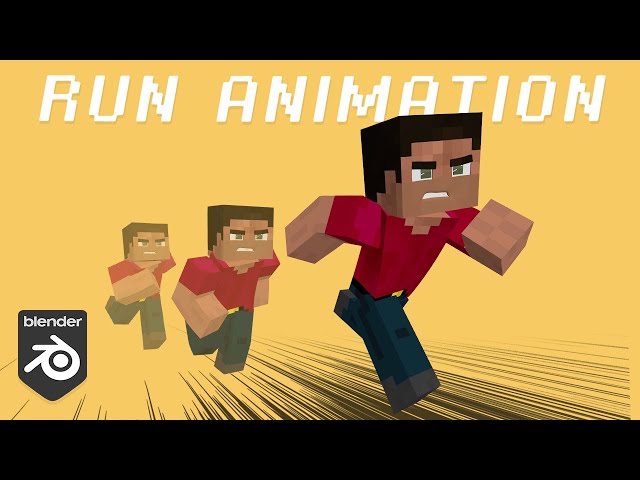 Master Minecraft Animation : Run Cycle ( Interactive Tutorial )