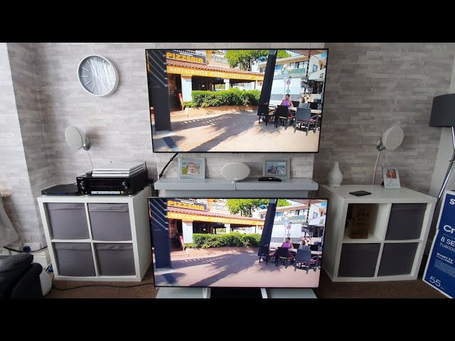 Samsung Crystal UHD VS QLED,worth £1k more? daytime brightness & reflection test