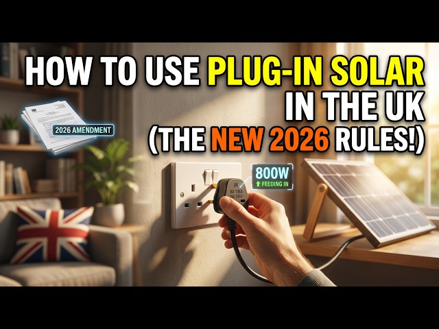 How To Use Plug-In Solar in the UK (The New 2026 Rules!)