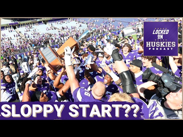 REACTION: Washington Huskies Look SLOPPY In 24-10 Apple Cup Win over Washington State Cougars