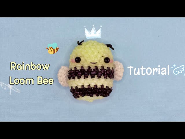 Rainbow loom bee tutorial (intermediate) 🐝
