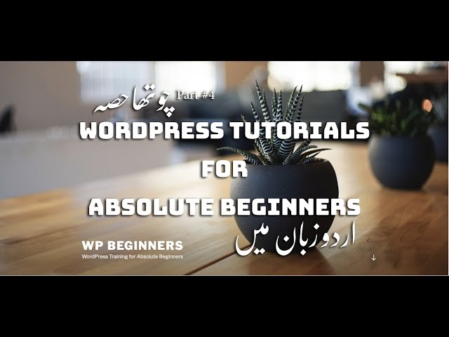 [Part 04] WordPress Tutorial Series in اردو/हिंदी: How to Customize WordPress Themes with Customizer