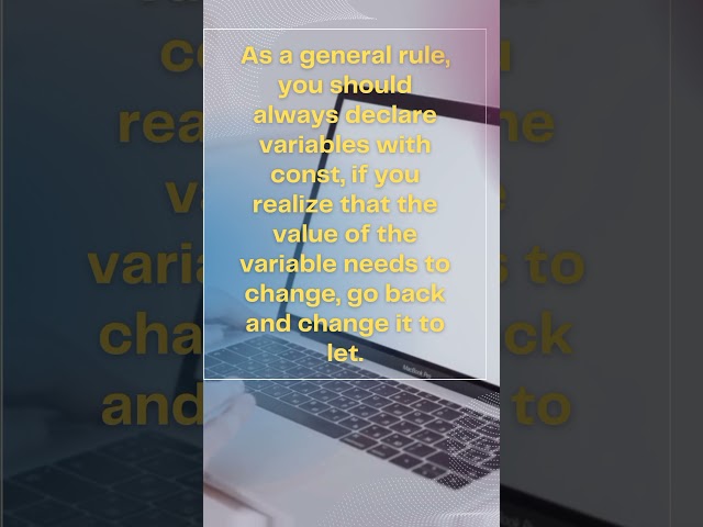 #javascript The const keyword!!