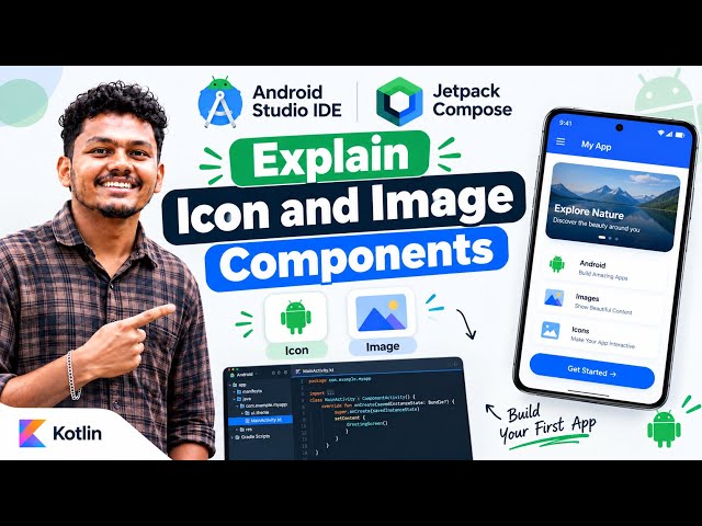 DAY 6: Jetpack Compose Icon & Image Components Explained | Android Tutorial for Beginners