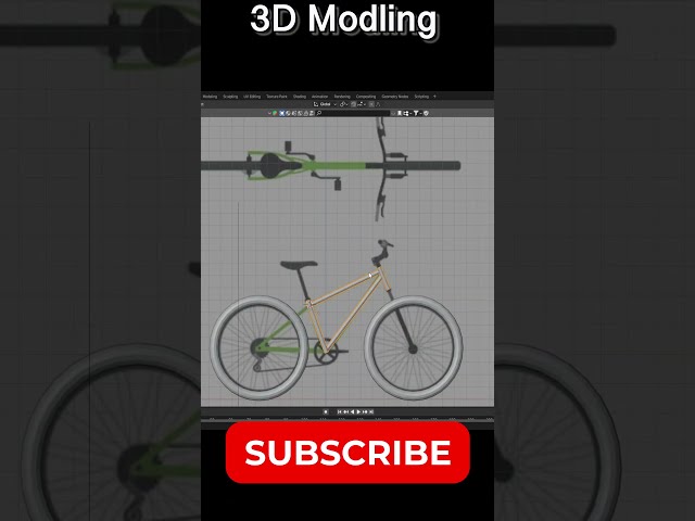 Create a Bicycle in Blender #freestor #3dprinting #blender3dmodeling