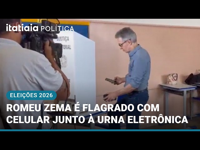 ROMEU ZEMA ENTERS VOTING BOOTH WITH CELL PHONE AND FOOTAGE GOES VIRAL ON SOCIAL MEDIA