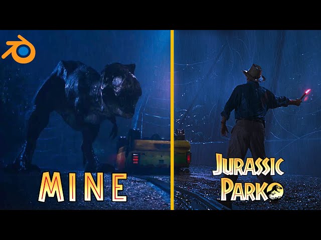 I Recreate Jurassic Park’s Most Iconic Scene in Blender