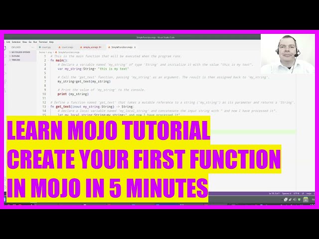 LEARN MOJO TUTORIAL - 12 HOW TO CREATE YOUR FIRST FUNCTION IN MOJO IN 5 MINUTES