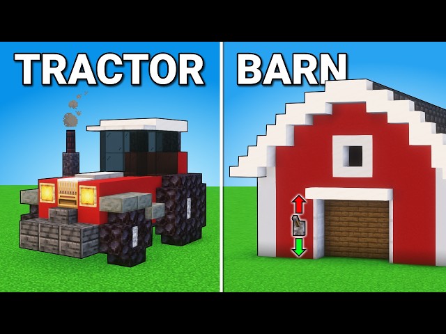 10+ FARM Build Hacks In Minecraft!