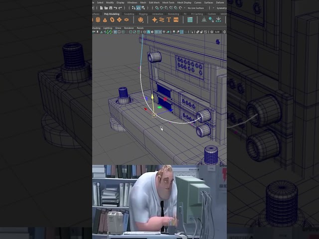 Noob vs Pro Artist: 3D Maya Cable Wire Modeling #mayatutorial #mayatips #shorts