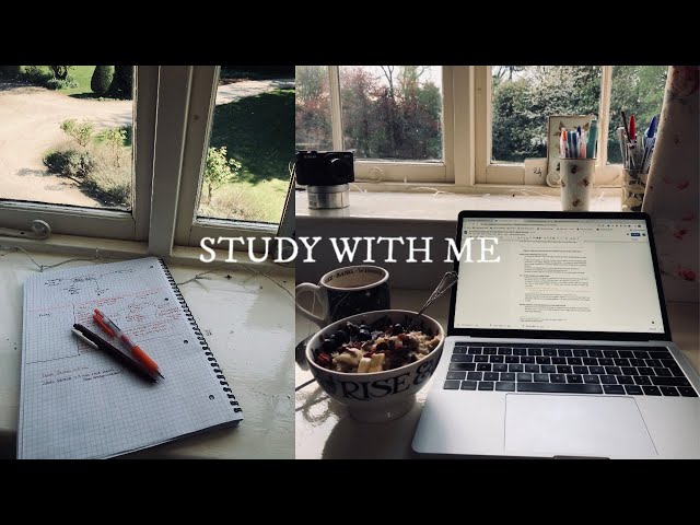another live study with me (cosy + no music)