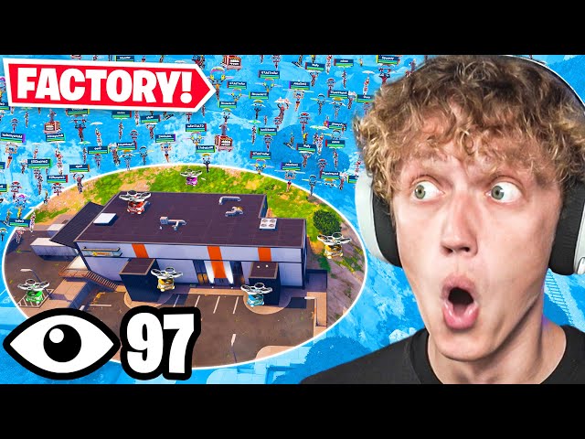 I Got 100 Players To Land FACTORY In Season 2 Fortnite! (CRAZIEST Tournament)