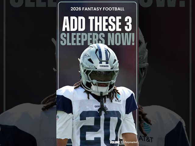 3 SLEEPERS You Need To Add Ahead of Week 1! | Fantasy Football #shorts