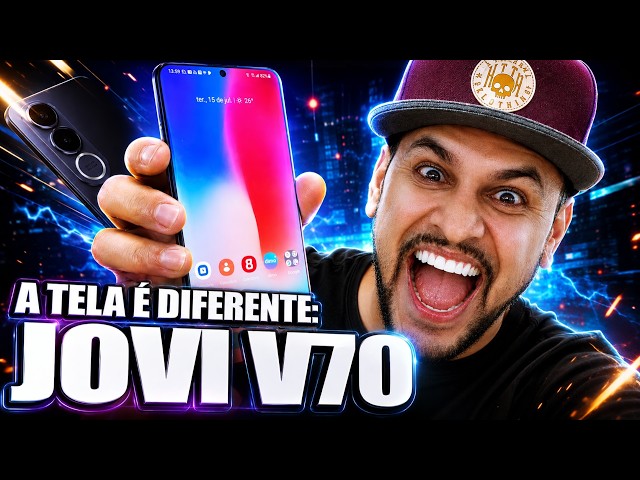 A TELA do JOVI V70 é DIFERENTE! 😳 Tecnologia que MUDA TUDO no Celular