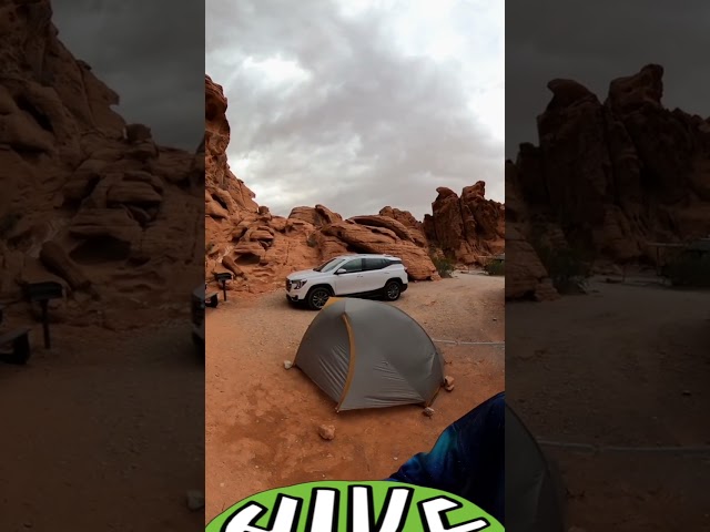 Camping at Valley of Fire State Park, NV Short(Hike 360° VR Video)