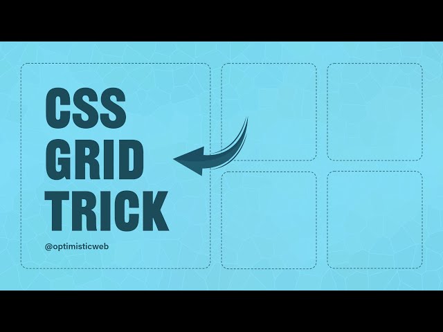 Nobody told you this CSS GRID TRICK exists