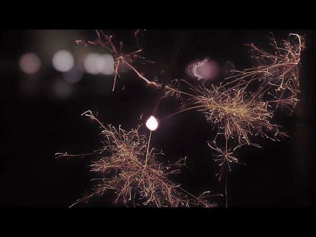 線香花火 スローモーション動画　Sparkler Slow Motion Movie