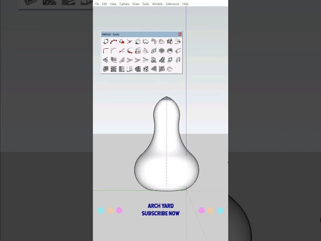 Sketchup tutorials | Plugins | Create Revolved Surface #viral #trending  #learning #hindi #english