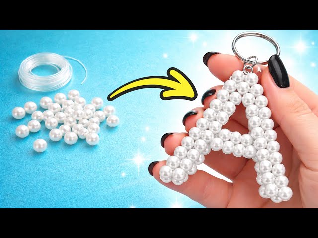 How to Make an A Keychain | Easy Bead Tutorial for Beginners