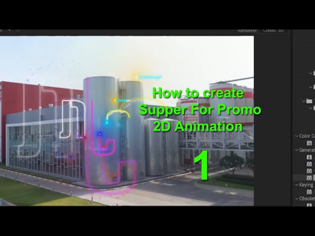 Adobe After Effect HOw to create 2D Animated Supper for Promo 1